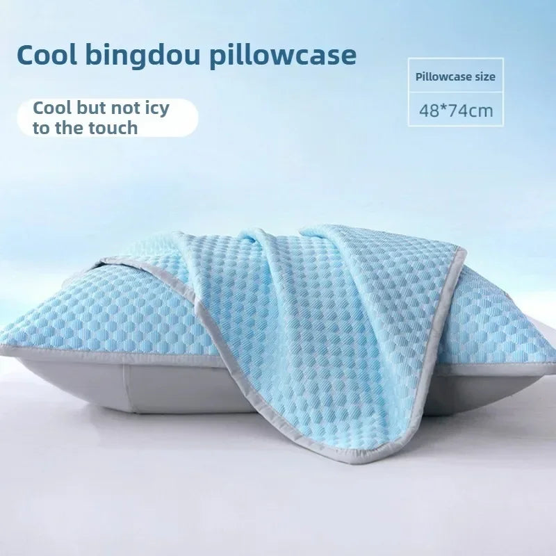 Summer Cooling Pillowcase – Ice Cool Washable Cover 48x74cm
