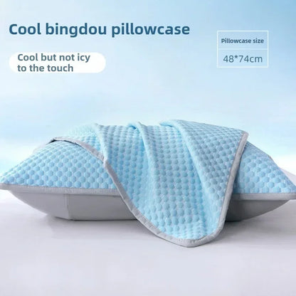 Summer Cooling Pillowcase – Ice Cool Washable Cover 48x74cm
