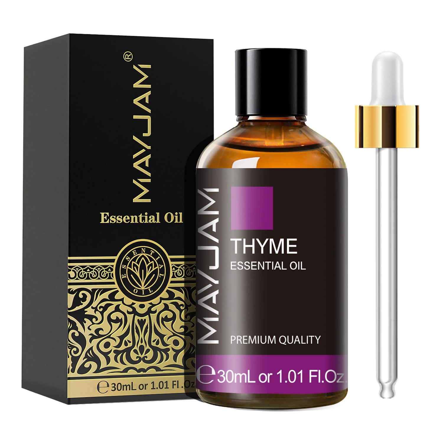 MAYJAM 1PCS 30ML Aromatherapy Essential Oil Lavender Vanilla Jasmine Eucalyptus Peppermint Aroma Oil for Diffuser Candle Soap