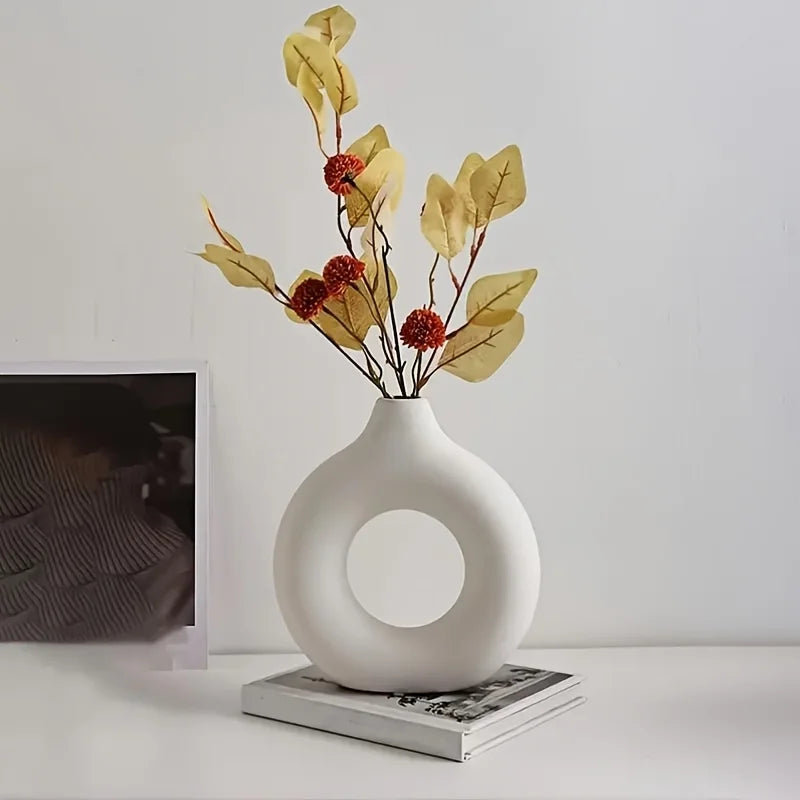 Decorative Donut Vase for Modern Nordic Home Decor