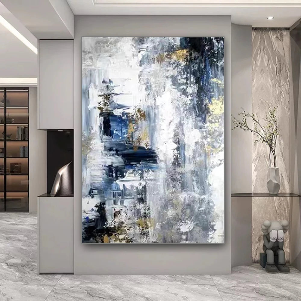 Hand Drawn Abstract Oil Painting Wall Art