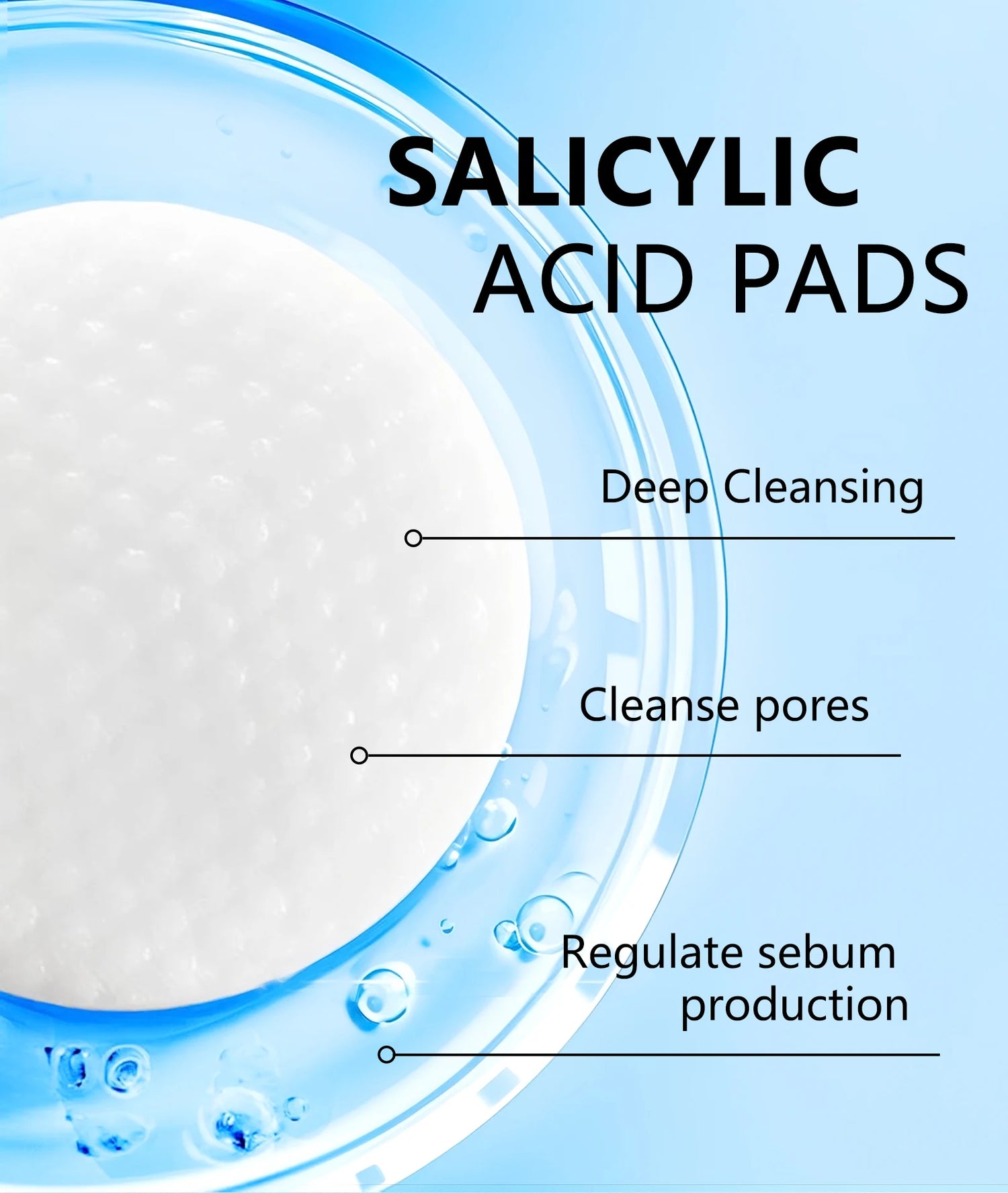 These dual-effect facial toner pads contain 4.5% AHA lactic acid and 0.45% BHA salicylic acid for exfoliation skincare