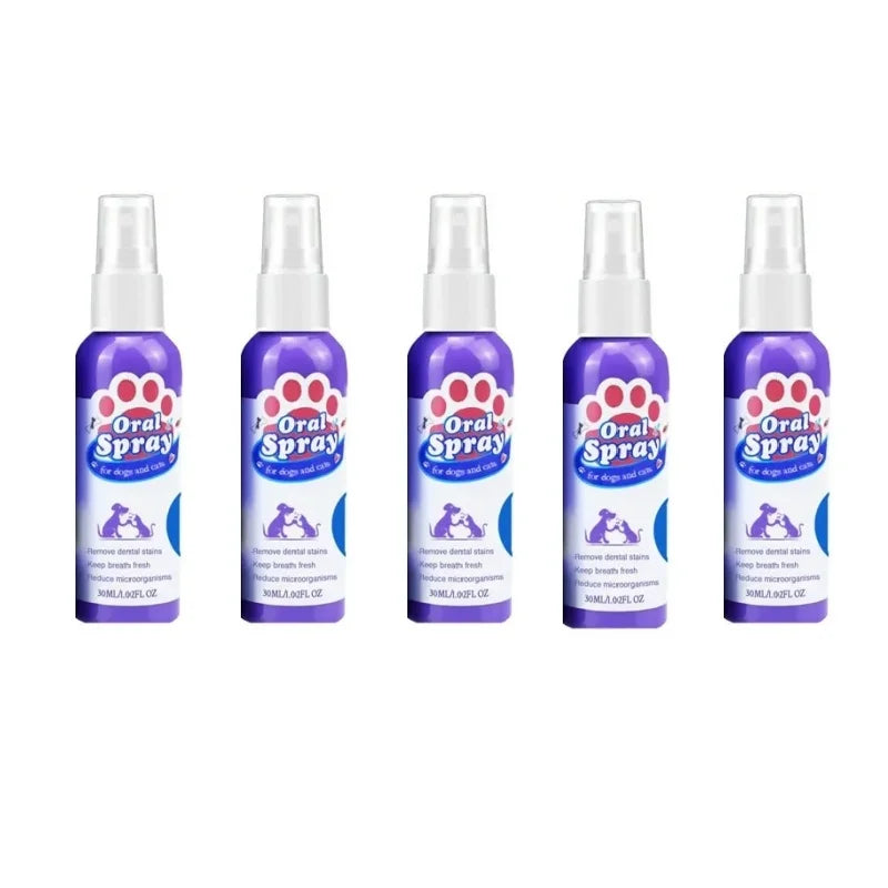 Pet Teeth Cleaning Spray Oral Care Remove Tooth Stai