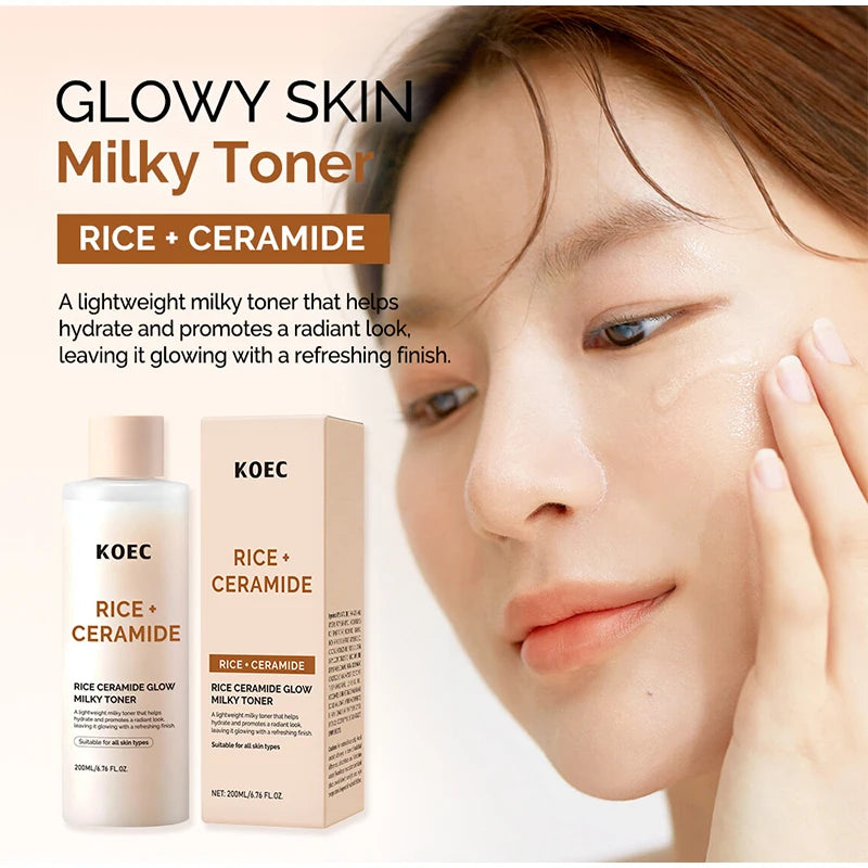 Brand Rice Essence Lotion Niacinamide Repair Facial Serum Nourishing Moisturizer Milk Toner Ceramide Deep Clean Cleansing Powder