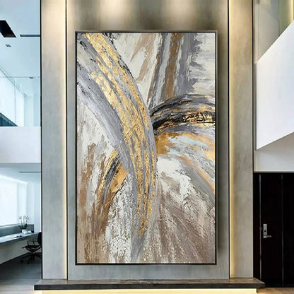 Hand Drawn Abstract Oil Painting Wall Art