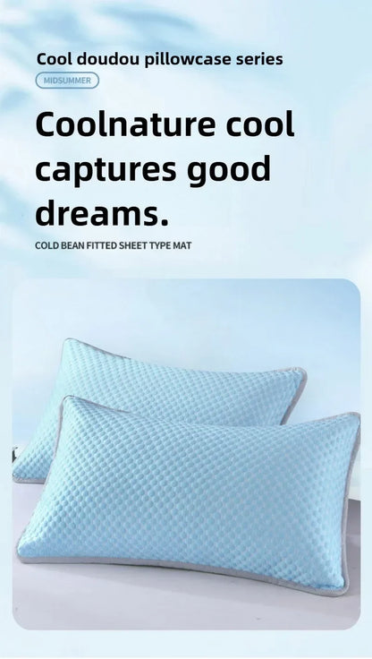Summer Cooling Pillowcase – Ice Cool Washable Cover 48x74cm
