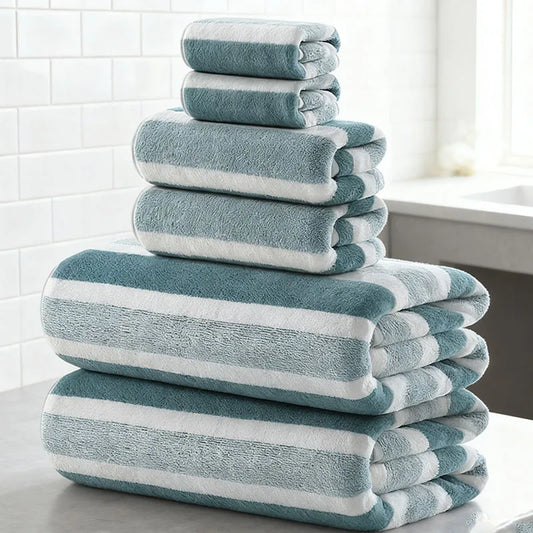 246 Pcs Soft Bath Towel Set Absorbent Quick-Drying