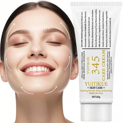 345 Care Cream 60g - Deeply Moisturizes, Tightens &amp; Smoothes Skin, Light Non-Greasy, for All Skin Types, Fragrance-Free