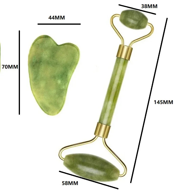 Natural Jade Roller Massager Facial Roller Jade Stone Liftting Anti-wrinkle Body SPA Scraping Beauty Skin Care Tool