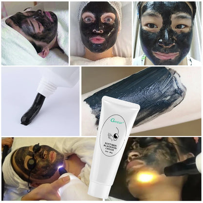 Carbon Gel Black Face Cream Mask Facial Deep Cleaning Support Laser Active Nano Toner Skin Rejuvenation Whitening Care Tools