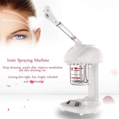 Facial Steamer Spraying Machine Ionic Advanced Ozone Steaming Skin Care for Salon Spa and Home to Face Moisturizing Cleaning