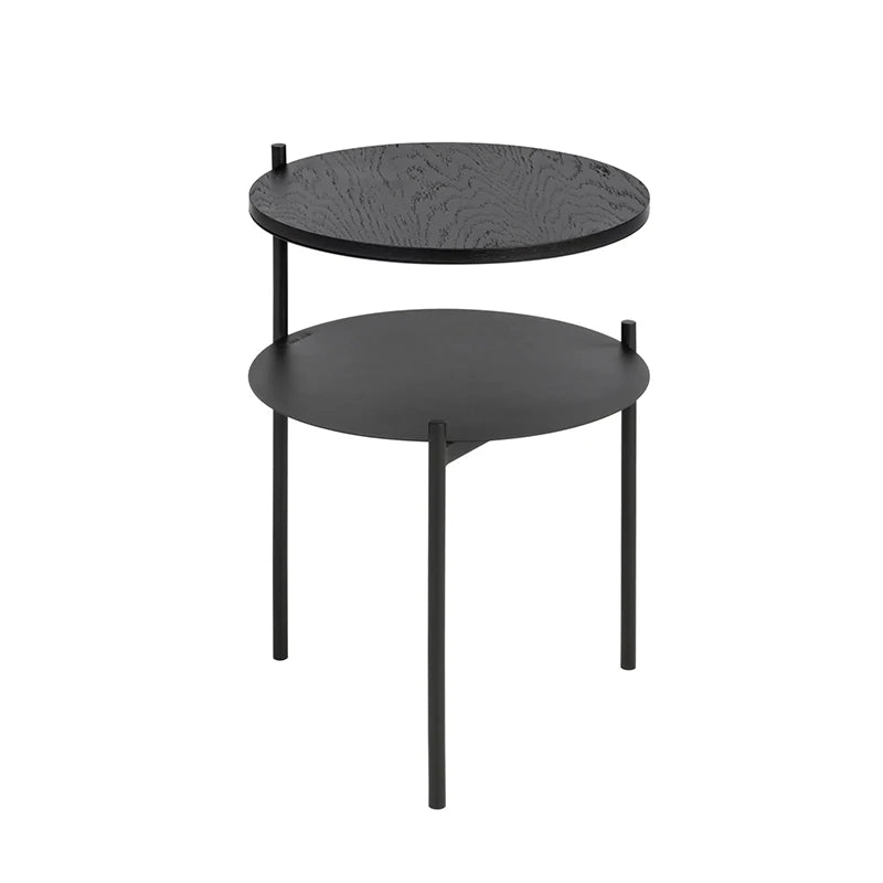 Minimalist Sofa Side Table Double-Layer Living Room Tea Table Simple Storage Rack Bedside Mini Desk for Bedroom Home Decor