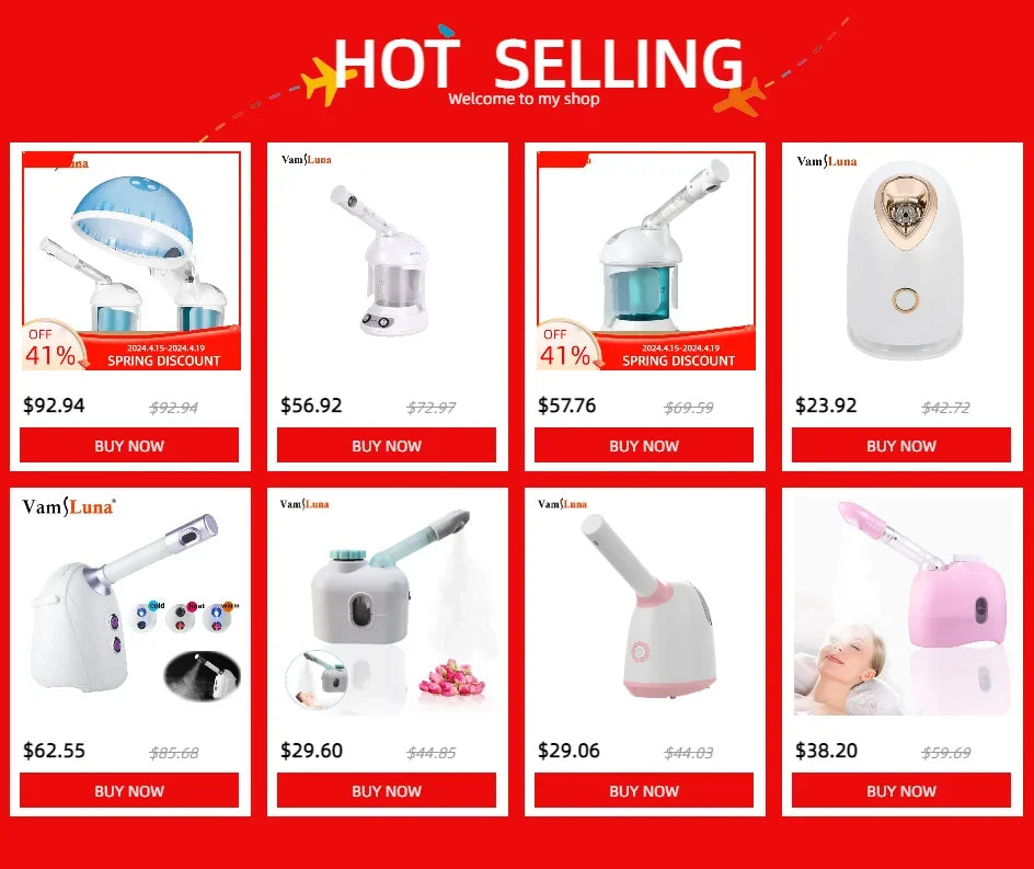 Facial Steamer Spraying Machine Ionic Advanced Ozone Steaming Skin Care for Salon Spa and Home to Face Moisturizing Cleaning