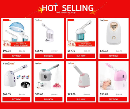 Facial Steamer Spraying Machine Ionic Advanced Ozone Steaming Skin Care for Salon Spa and Home to Face Moisturizing Cleaning