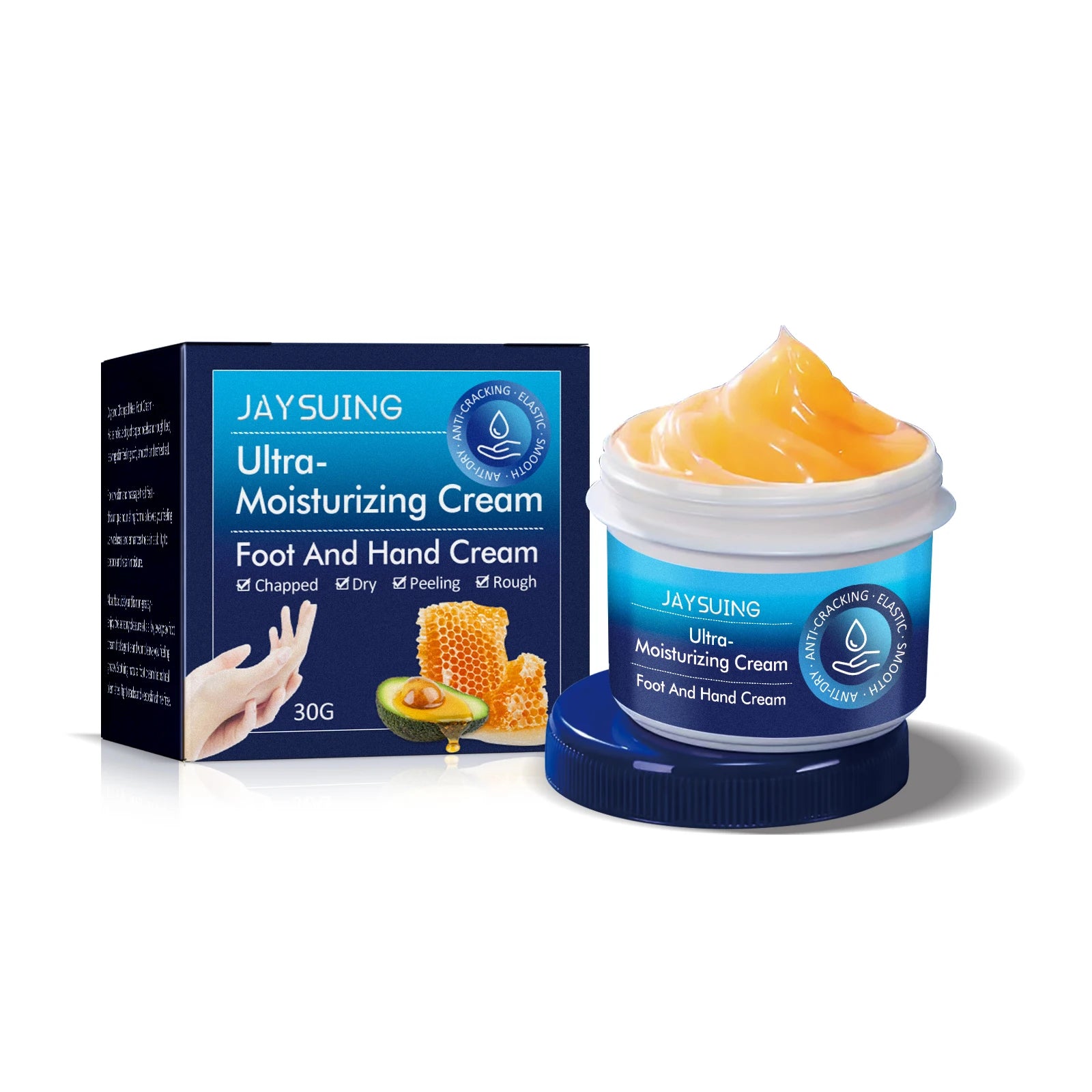 Hand Foot Cream Hydrating Moisturizing to Improve Dry Skin Nourishing Care with Shea Butter Beeswax Lightweight and Non Greasy