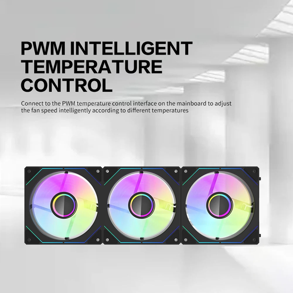 Aigo AS12 Pc Case 120MM Fan Argb Ventiladores Wirele