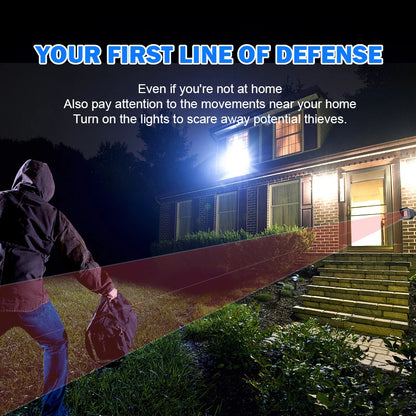 Smart Outdoor Home Security - Weather Resistant WiFi Motion Sensor&amp;Detector - Remote APP Notifications - Compatible With Alexa