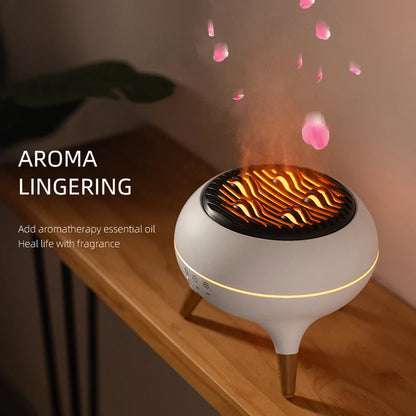 Flame Aromatherapy Essential Oil Diffusers 350ML,Air Diffuser/Humidifier, for Home, Bedroom,Large Room Humidifier