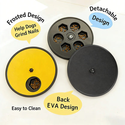 Rotatable Pet Nail Scratch Board Cat Claw Sharpening Toys Treat Dispensers Slow Feeder Puzzle Toy Dog Nail File Grinding Board