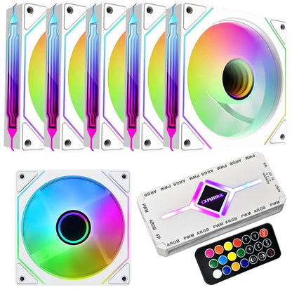 120mm ARGB PWM PC Case Fan 6Pack ARGB Cooling 