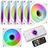 120mm ARGB PWM PC Case Fan 6Pack ARGB Cooling 