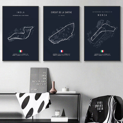 F1 Imola Wall Art Canvas Painting – Nordic Motorsport Poster