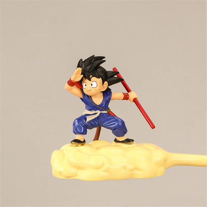 2 Color Anime Dragon Ball Z Childhood Son Goku Somersault Clouds Flying Ver PVC Action Figure DBZ Model Kids Toys Doll Gifts
