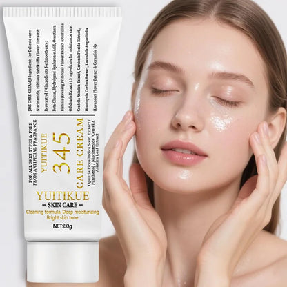 345 Care Cream 60g - Deeply Moisturizes, Tightens &amp; Smoothes Skin, Light Non-Greasy, for All Skin Types, Fragrance-Free