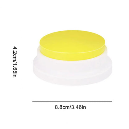 Pet Toy for Cats Dogs Pet Toy with Sound Dog Training Voice Recording Button Pet Communication Buzzer Second Playback for Cats