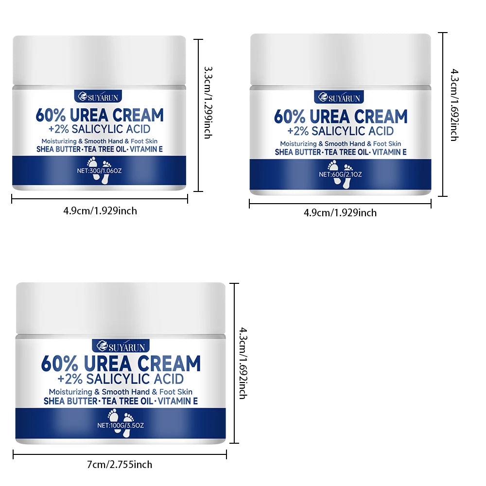 SUYARUN 60 Urea Foot Cream for Cracked Heels &amp; Dry Feet