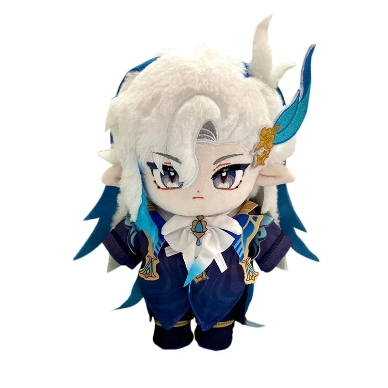 Game Genshin Impact Neuvillette Plush Doll Stuffed Toy With Dress Up Clothing Cartoon Figure Toys 20cm/8" Birthday Xmas Gifts