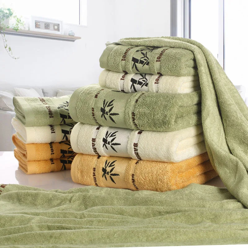 Set of 146 Bamboo Fiber Towels Sets Home Bath Towea