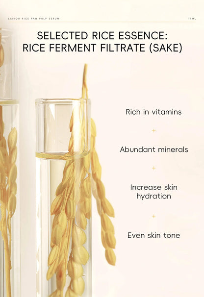 17ml White Rice Essences Skin Care Hydrating Face Serums Deeply Moisturizing Face Serums for Woman