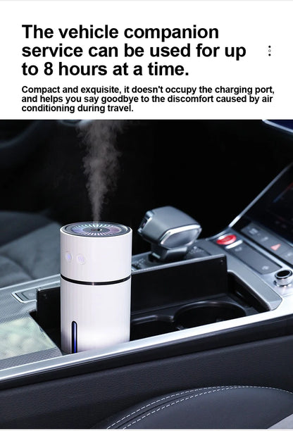 260ML Wireless Air Humidifier USB Aromatherapy Diffuser 1000mAh Rechargeable Battery Ultrasonic Cool Mist Maker Quiet Fogger