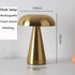 Retro Mushroom Table Lamp LED Rechargeable Bedside Light