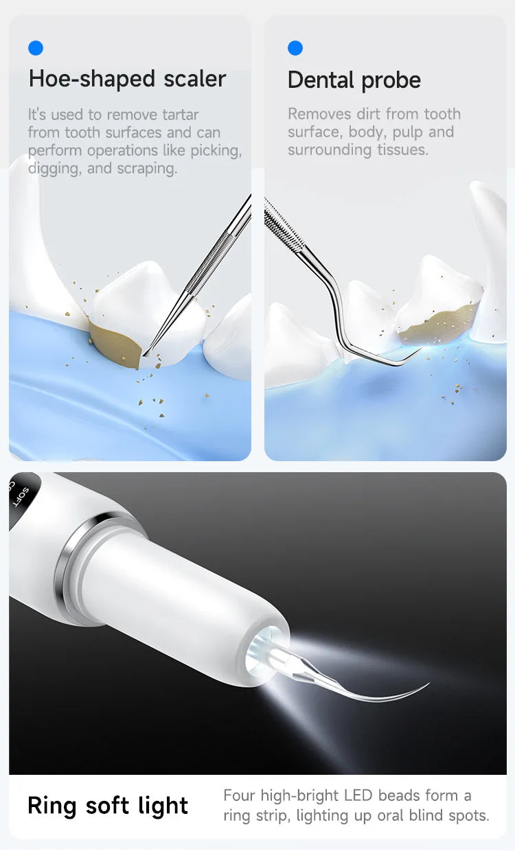 Dog Teeth Cleaning Kit Pet Ultrasonic Canine Plaque Remover