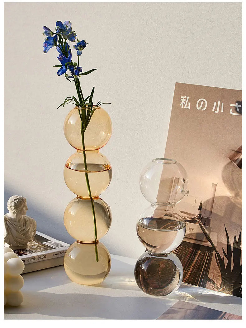 Nordic Glass Vase Modern Home Decor