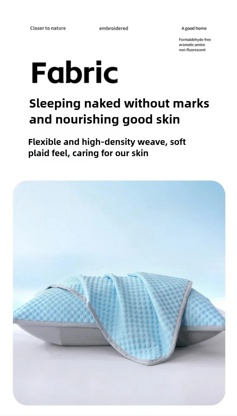 Summer Cooling Pillowcase – Ice Cool Washable Cover 48x74cm