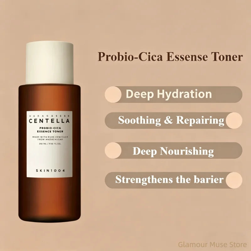 Korean Centella Probio-Cica Essense Toner, Hyaluronic Acid Facial Moisturizing Toner Nourishing Barrier Toner Face Care Products