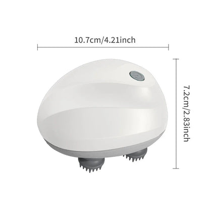 Electric Head Massager USB Rechargable Scalp Massager Body Massage Health Care Shoulder Neck Deep Tissue Kneading Massage Gift
