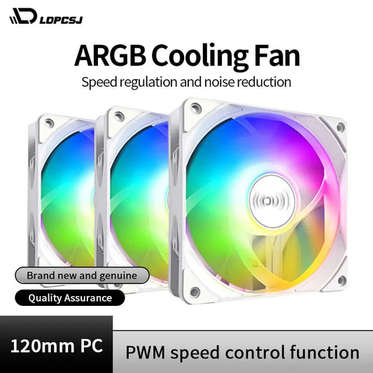 120mm PC ARGB Cooling Fan AURA SYNC RGB Computer
