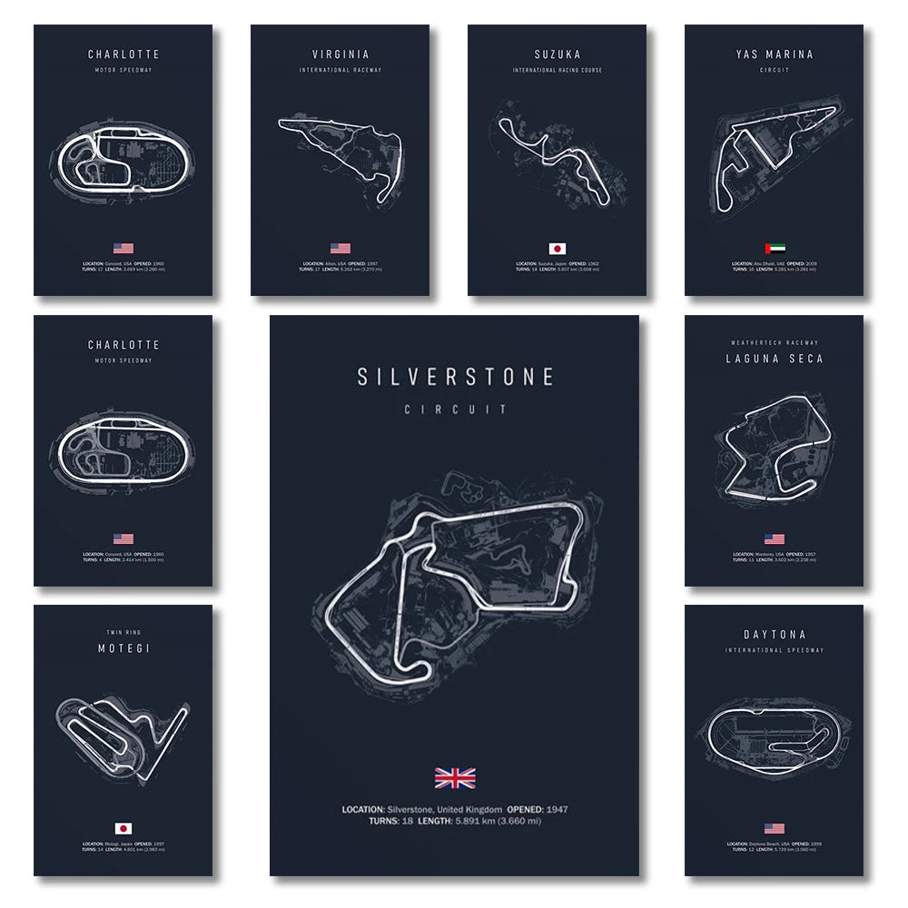 F1 Imola Wall Art Canvas Painting – Nordic Motorsport Poster