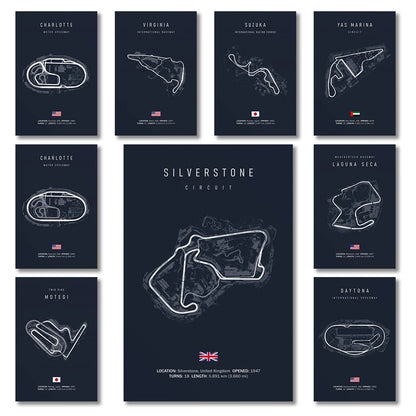 F1 Imola Wall Art Canvas Painting – Nordic Motorsport Poster
