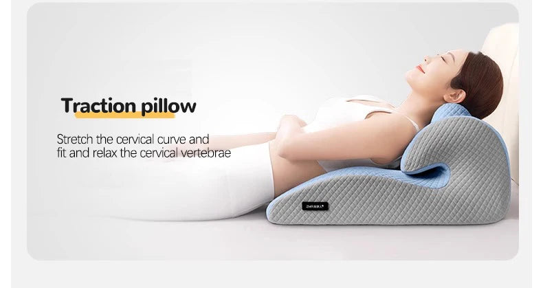 Ergonomic Pillow,  Supports Posture in Any Position Cervical Traction Pillows Body Relaxation Anti Snoring, Ideal for Massage