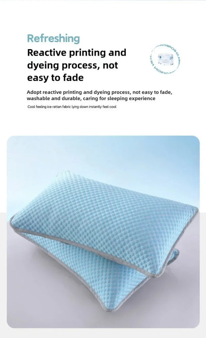 Summer Cooling Pillowcase featuring reactive printing process for a refreshing and durable sleeping experience.