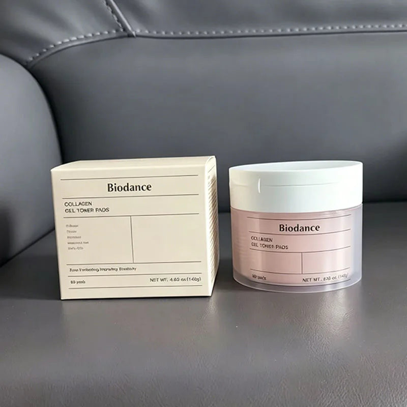 Biodance Collagen Gel Toner Pads – Hyaluronic Acid &amp; Niacinamide Moisturizing Skincare with CERA-NOL for Smooth, Bright Skin