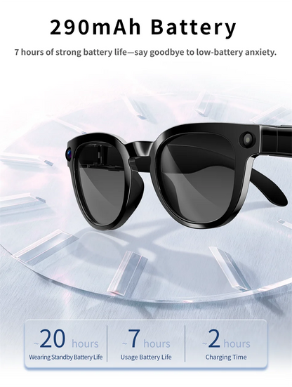 2026 New AI Smart Glasses 800W HD Camera Black Technology Image Translation Chat GPT Video Call Photo Waterproof For Men Women