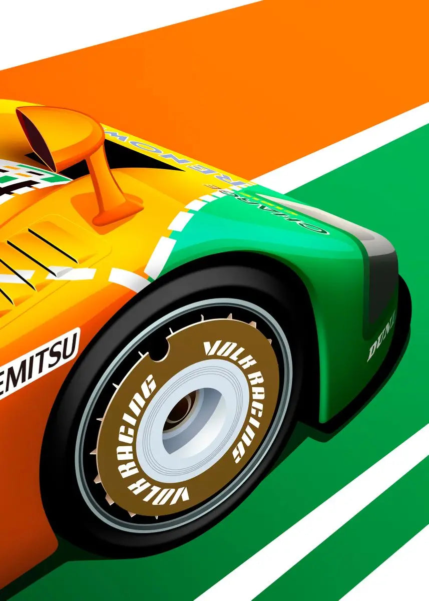 Oil Painting By Number Racing Car Wall Art