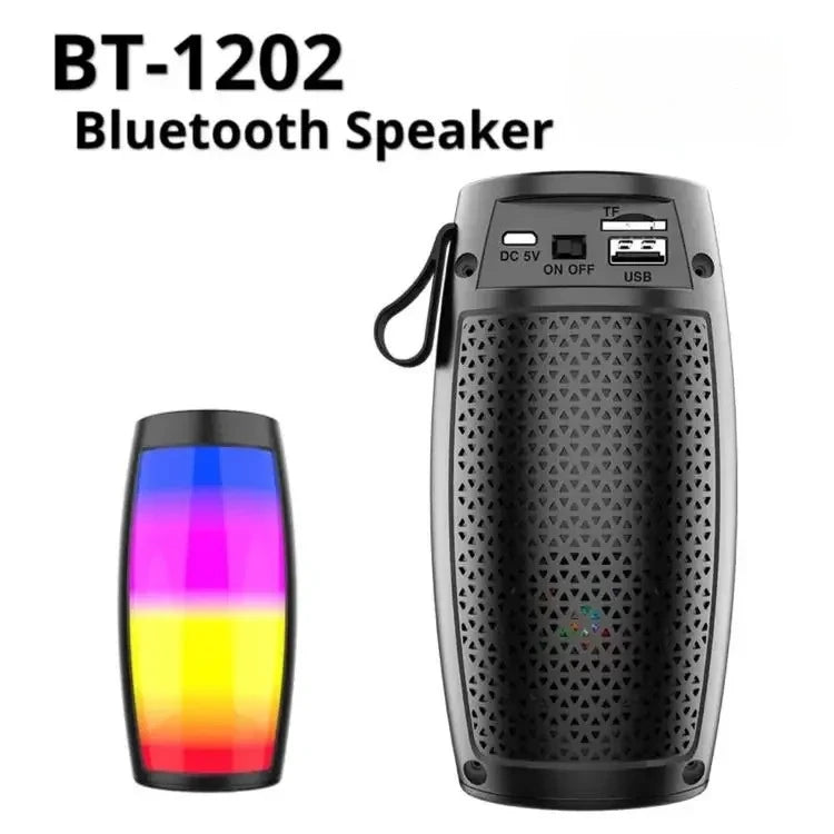1202 Portable Wireless Bluetooth Speaker - Heavy Bass Subwoofer, High Volume for Outdoor Adventures &amp; Home Use