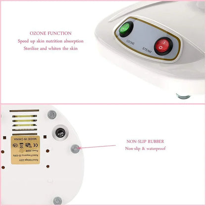 Facial Steamer Spraying Machine Ionic Advanced Ozone Steaming Skin Care for Salon Spa and Home to Face Moisturizing Cleaning